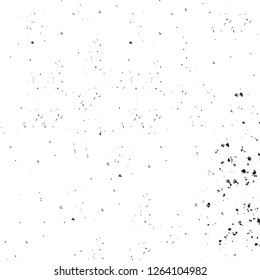 Vector grunge overlay texture. Black and white background. Abstract monochrome image includes a faded effect in dark tones