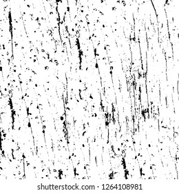 Vector grunge overlay texture. Black and white background. Abstract monochrome image includes a faded effect in dark tones