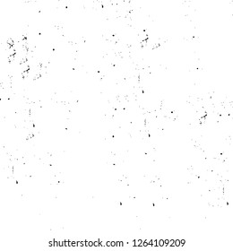 Vector grunge overlay texture. Black and white background. Abstract monochrome image includes a faded effect in dark tones