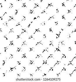 Vector grunge overlay texture. Black and white background. Abstract monochrome image includes a faded effect in dark tones
