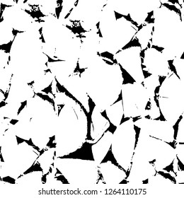 Vector grunge overlay texture. Black and white background. Abstract monochrome image includes a faded effect in dark tones