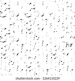 Vector grunge overlay texture. Black and white background. Abstract monochrome image includes a faded effect in dark tones