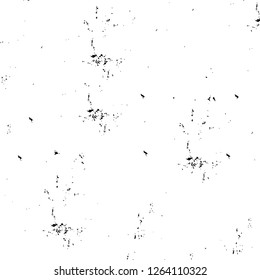 Vector grunge overlay texture. Black and white background. Abstract monochrome image includes a faded effect in dark tones