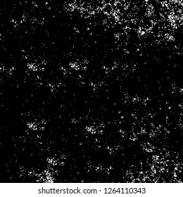 Vector grunge overlay texture. Black and white background. Abstract monochrome image includes a faded effect in dark tones