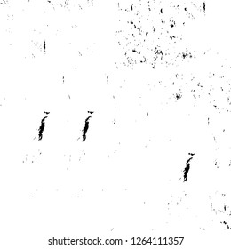 Vector grunge overlay texture. Black and white background. Abstract monochrome image includes a faded effect in dark tones
