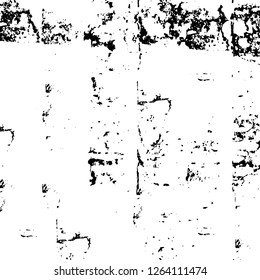 Vector grunge overlay texture. Black and white background. Abstract monochrome image includes a faded effect in dark tones