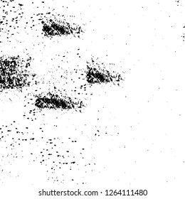 Vector grunge overlay texture. Black and white background. Abstract monochrome image includes a faded effect in dark tones