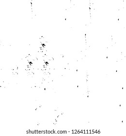 Vector grunge overlay texture. Black and white background. Abstract monochrome image includes a faded effect in dark tones
