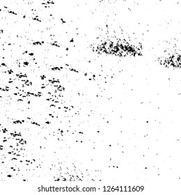 Vector grunge overlay texture. Black and white background. Abstract monochrome image includes a faded effect in dark tones