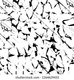Vector grunge overlay texture. Black and white background. Abstract monochrome image includes a faded effect in dark tones