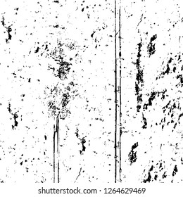 Vector grunge overlay texture. Black and white background. Abstract monochrome image includes a faded effect in dark tones