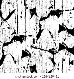 Vector grunge overlay texture. Black and white background. Abstract monochrome image includes a faded effect in dark tones