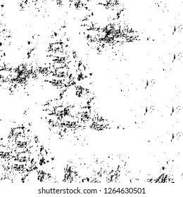 Vector grunge overlay texture. Black and white background. Abstract monochrome image includes a faded effect in dark tones