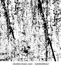 Vector grunge overlay texture. Black and white background. Abstract monochrome image includes a faded effect in dark tones