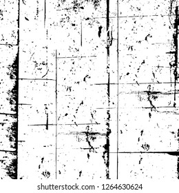 Vector grunge overlay texture. Black and white background. Abstract monochrome image includes a faded effect in dark tones