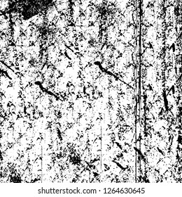 Vector grunge overlay texture. Black and white background. Abstract monochrome image includes a faded effect in dark tones