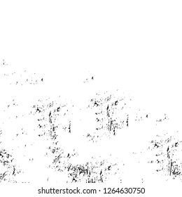 Vector grunge overlay texture. Black and white background. Abstract monochrome image includes a faded effect in dark tones