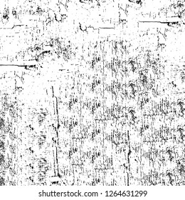 Vector grunge overlay texture. Black and white background. Abstract monochrome image includes a faded effect in dark tones