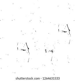 Vector grunge overlay texture. Black and white background. Abstract monochrome image includes a faded effect in dark tones