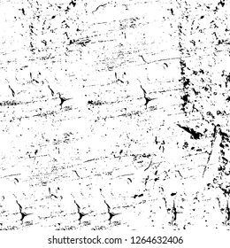 Vector grunge overlay texture. Black and white background. Abstract monochrome image includes a faded effect in dark tones