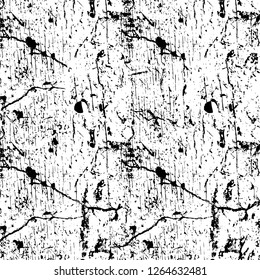 Vector grunge overlay texture. Black and white background. Abstract monochrome image includes a faded effect in dark tones