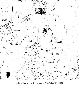 Vector grunge overlay texture. Black and white background. Abstract monochrome image includes a faded effect in dark tones