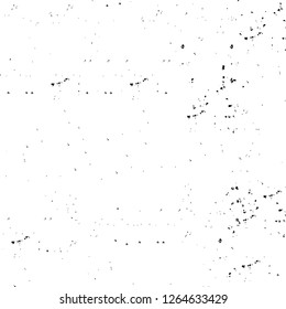 Vector grunge overlay texture. Black and white background. Abstract monochrome image includes a faded effect in dark tones
