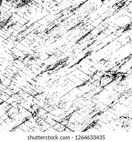 Vector grunge overlay texture. Black and white background. Abstract monochrome image includes a faded effect in dark tones