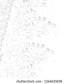 Vector grunge overlay texture. Black and white background. Abstract monochrome image includes a faded effect in dark tones