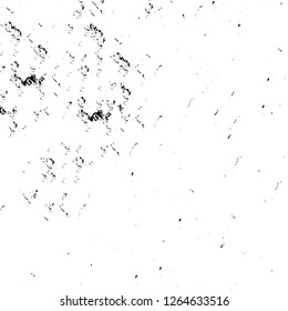 Vector grunge overlay texture. Black and white background. Abstract monochrome image includes a faded effect in dark tones