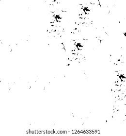 Vector grunge overlay texture. Black and white background. Abstract monochrome image includes a faded effect in dark tones
