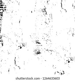 Vector grunge overlay texture. Black and white background. Abstract monochrome image includes a faded effect in dark tones