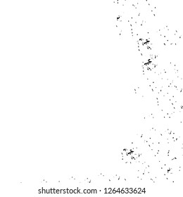 Vector grunge overlay texture. Black and white background. Abstract monochrome image includes a faded effect in dark tones