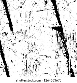 Vector grunge overlay texture. Black and white background. Abstract monochrome image includes a faded effect in dark tones