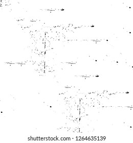 Vector grunge overlay texture. Black and white background. Abstract monochrome image includes a faded effect in dark tones