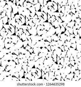 Vector grunge overlay texture. Black and white background. Abstract monochrome image includes a faded effect in dark tones