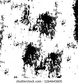 Vector grunge overlay texture. Black and white background. Abstract monochrome image includes a faded effect in dark tones