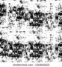 Vector grunge overlay texture. Black and white background. Abstract monochrome image includes a faded effect in dark tones