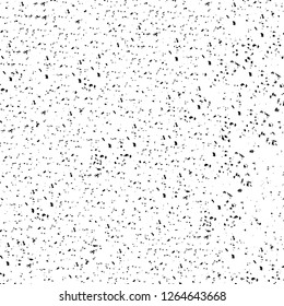 Vector grunge overlay texture. Black and white background. Abstract monochrome image includes a faded effect in dark tones