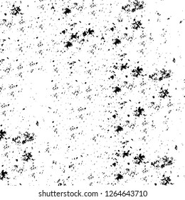 Vector grunge overlay texture. Black and white background. Abstract monochrome image includes a faded effect in dark tones