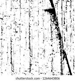 Vector grunge overlay texture. Black and white background. Abstract monochrome image includes a faded effect in dark tones