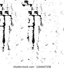 Vector grunge overlay texture. Black and white background. Abstract monochrome image includes a faded effect in dark tones