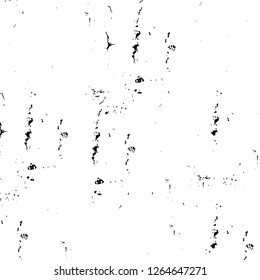 Vector grunge overlay texture. Black and white background. Abstract monochrome image includes a faded effect in dark tones