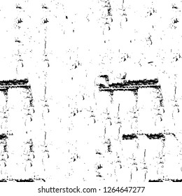 Vector grunge overlay texture. Black and white background. Abstract monochrome image includes a faded effect in dark tones