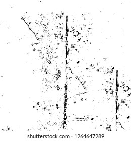 Vector grunge overlay texture. Black and white background. Abstract monochrome image includes a faded effect in dark tones