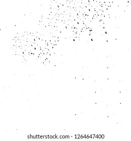 Vector grunge overlay texture. Black and white background. Abstract monochrome image includes a faded effect in dark tones
