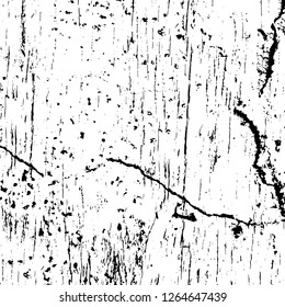 Vector grunge overlay texture. Black and white background. Abstract monochrome image includes a faded effect in dark tones