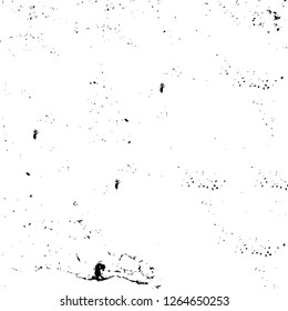 Vector grunge overlay texture. Black and white background. Abstract monochrome image includes a faded effect in dark tones