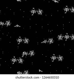 Vector grunge overlay texture. Black and white background. Abstract monochrome image includes a faded effect in dark tones