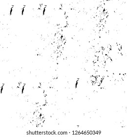 Vector grunge overlay texture. Black and white background. Abstract monochrome image includes a faded effect in dark tones